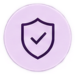 Trusted and insured icon