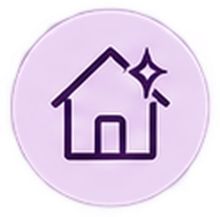 Move-in and move-out cleaning icon